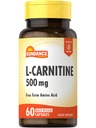 Sundance L- Carnitine Tartrat Suplemen 500mg 124; 60 Capsules 124; Formulir Bebas Amino Acid 124; Non-GMO dan Gluten Pil Bebas