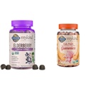 Taman Kehidupan Organik Elderberry Gummies untuk Dewasa & Anak-anak - Hambatan Kebal Pendukung Kebal dengan Organ Buah & Organik Anak-Anak Gummy Vitamin - Buah - Sertifikasi Organik