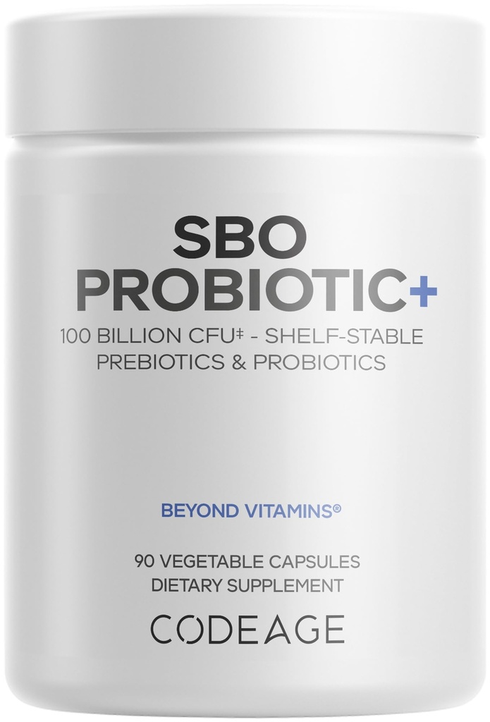 Codeage SBO Progories, 100 Milyar CFU Per Serving, Multi Strain Soil Based Organisme Blend and Organic Ferdied Botanical Blend, Shelf-Stable, 90 Capsules