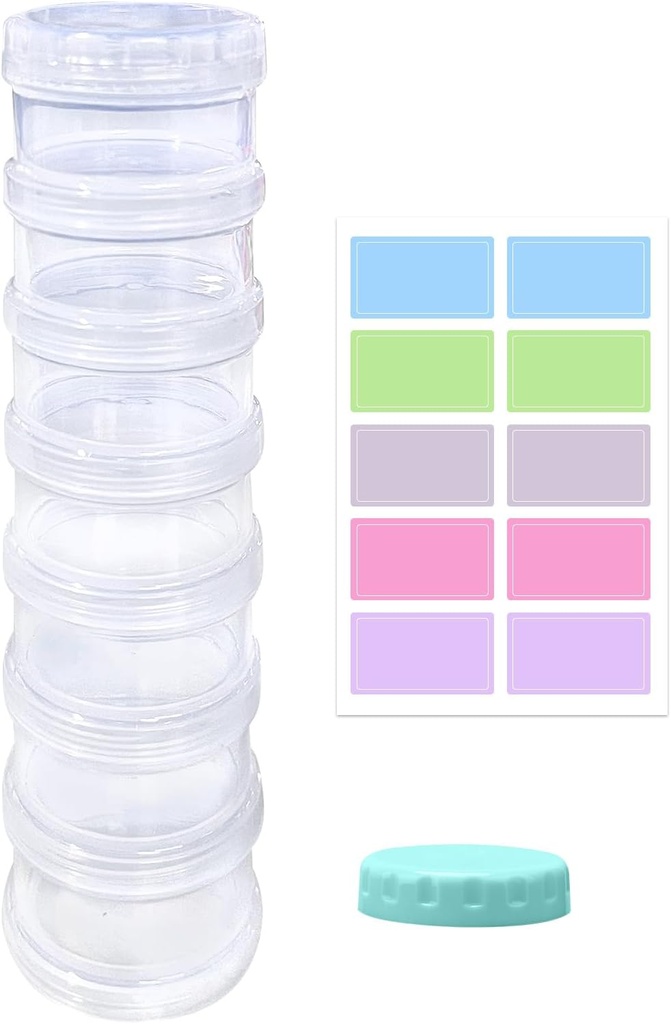 7 Hari Kasus Pill Organizer Stackable Persediaan Mingguan Vitamin Pil Pemasok Holder Transparent Large Clear dengan Extra Lid