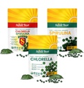 Sunlit Best Ultimate Chlorella & Spirulina Bundle 124; Super Greens Suplemen Imune, Gut Health, Mood & Energy