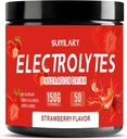 Electrolytes powder No Sugar No Carbs, Keto Daily Electrolite Drink Mix, Potasium & Salt Hydration Powder Electrolite Zero Calorie Sugar Free Electrolite Pounder, Strawberry 50 Servings