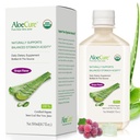 AloCure USDA Organic Aloe Vera Juice Flavor, Made Inside 12 Hours of Harvest - Pure Aloe Vera Digetical & Imune Health Suppplemen, Membantu Mempertahankan Acidity Perut Balanced, 16.7oz Botol
