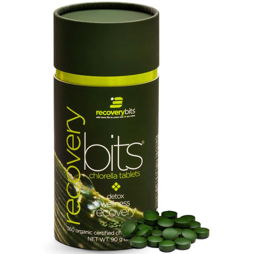 "Tablet Chlorella Organik" - "Tanaman" - "Alga Superfood" - "Chlorophill" - "Dinding Sel Cracked" - "Energi - Tanpa Daya" - "Detox - Keto - Vegan - Non-GMO - Canister Kecil - 360 Tablet