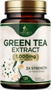 Green Tea Extract Capsules 1000 mg - Standardized 45% EGG & 98% Polyphenols - 3X Tea Green Pills for Natural Energy - Support Heart Health, Herbal Suplemen, Vegan, Non-GMO - 120 Capsules