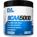 EVlution EVL BCAAs Amino Acids Powder - BCAA Powder Post Recout Drink and Stim Free Pre Workout Energy Powder - 5g Branched Chain Amino Accids Suplemen untuk Pria - Powder Unflashed