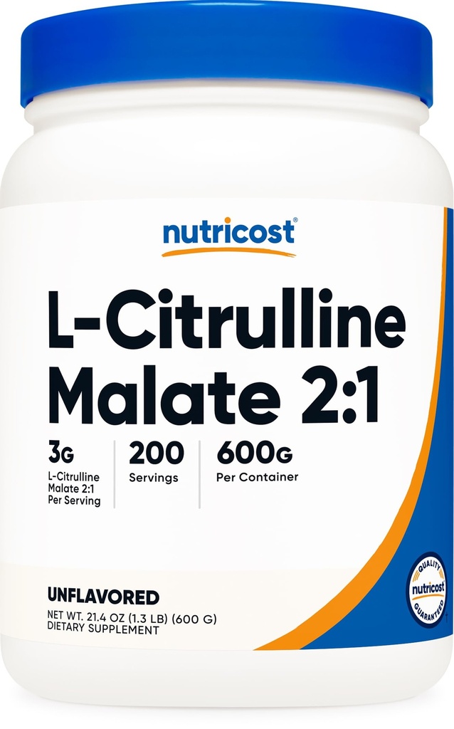 Nutricost L- Citrulline Malate (2: 1) Powder (600 Grams)