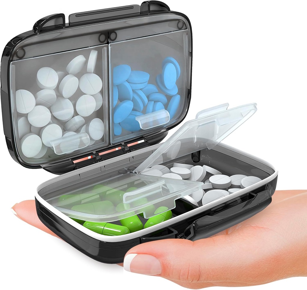 Kotak Pil Kecil BEXEEN untuk Kasus Pil Kecil Purse Mini Pill - Perjalanan Medicine Pill Organizer