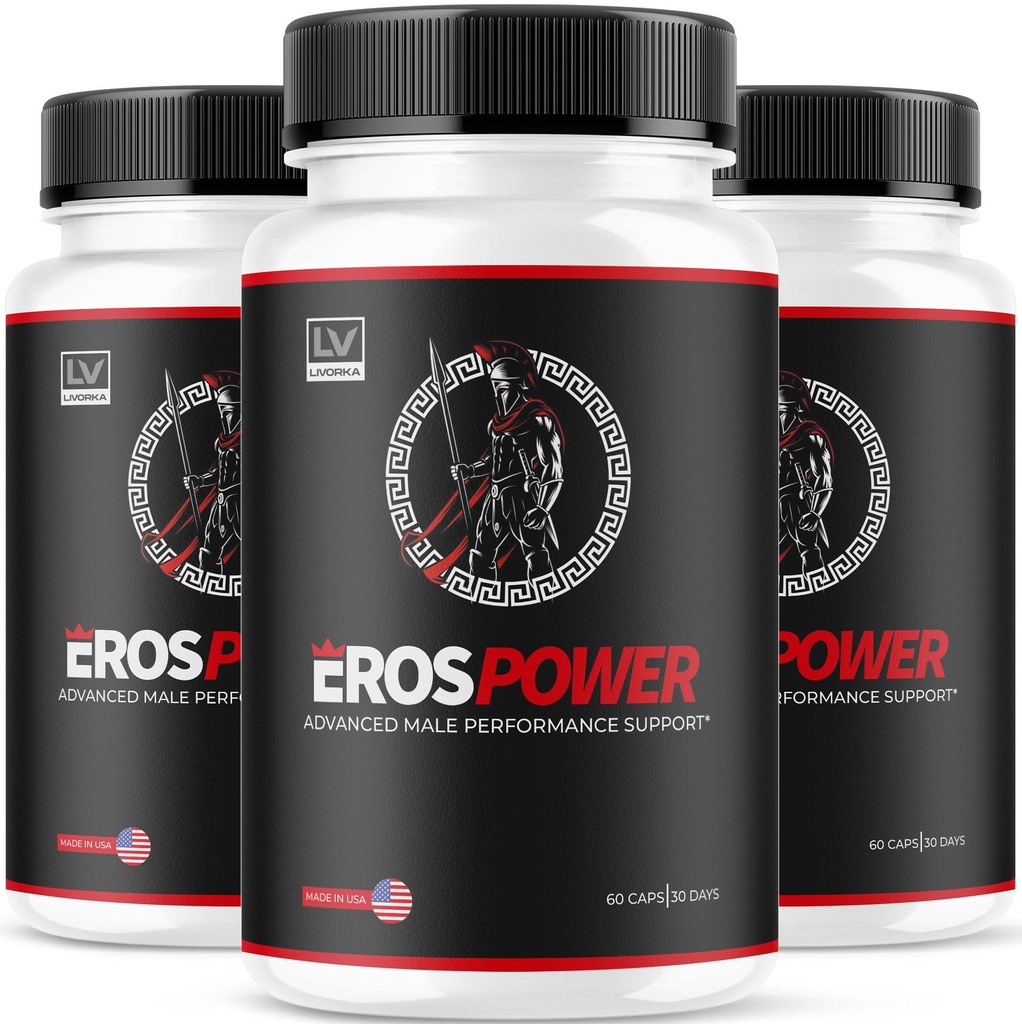 (3 Paket) Suplemen Tenaga Eros - Tambahan Tenaga Eros untuk Pria, Tenaga Eros, Suplemen Bubuk Eros, Formula Lanjutan Eros, Katup Daya Untuk Pria, Pil Tenaga Eros, 180 Kapsul Untuk 3 Bulan