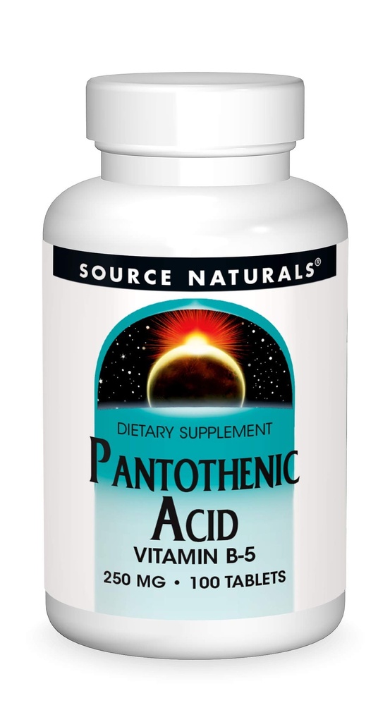 Sumber Pantothenic Acid 250 mg Vitamin B-5 Tambahan Dieter - 100 tablet
