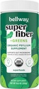 Bellway Super Fiber + Hijau Powder, Sugar-Free Psyllium Husk Fiber Powder dengan Super Hijau (30 Pelayan)