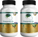 NeuroVife Gold Max Brain Supplement: 124; 8 Natural Extracts with DHA, Vitamin A, C, B Complex 124; 60 Veggie Capsules 124; Dibuat di USA (2)
