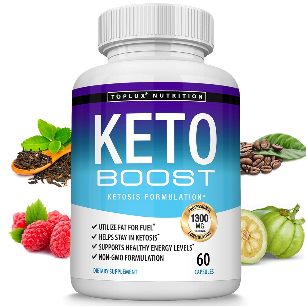 Keto Boost Diet Pill Ketosis Supplement - Natural Exotious Keto Formula Dukung Energy & Focus, Kelonton lanjutan untuk Diet Ketogenic, Pil Diet, untuk Perempuan Pria