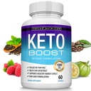 Keto Boost Diet Pill Ketosis Supplement - Natural Exotious Keto Formula Dukung Energy & Focus, Kelonton lanjutan untuk Diet Ketogenic, Pil Diet, untuk Perempuan Pria