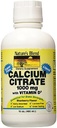 Nature 's Blend Calcium Citrate with D3 Blueberry Flavared Liquid 16 oz Each (Pack of 2)