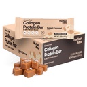 Sempurna Keto Bars - The Cleanest Keto Snacks dengan Collagen dan MCT. Tidak ada gula ditambahkan, Keto Diet Friendly - 3g Net Carbs, 19g Fat, 11g Protein - Diet Food Dessert (Salted Caramel, 12 Bars)