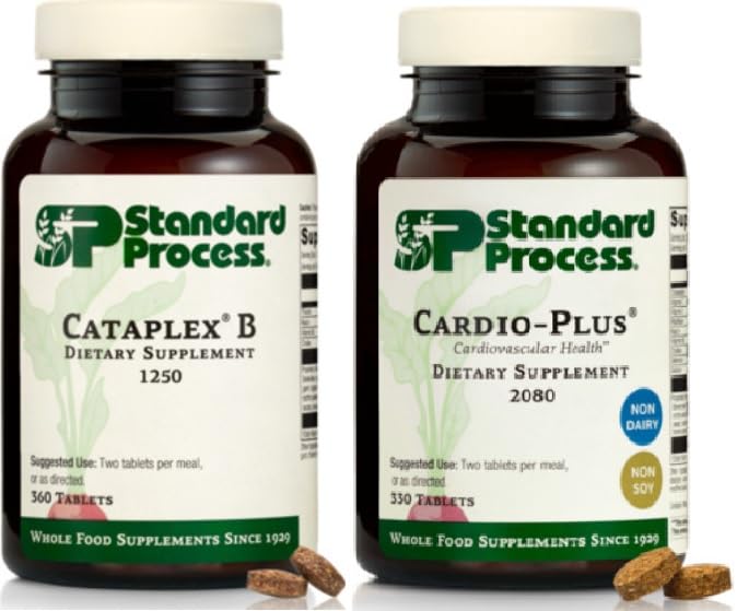 Proses Standar Jantung dan Metabolisme Dukungan Bundle - Cataplex B & Cardio- Plus Dietary Suplemen Set - Sirkulasi Jantung & Energi Bantuan - Dukungan Kardiovaskular dengan Vitamin B
