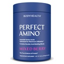 BodyHealth PerfectAmino Powder - BCAA dan bedak EAA untuk Pra dan Post Workout - Amino Acid Energy Minuman untuk Pria dan Perempuan untuk Mendukung Lean Muscle dan Pemulihan - Campuran Berry - 60 Servis
