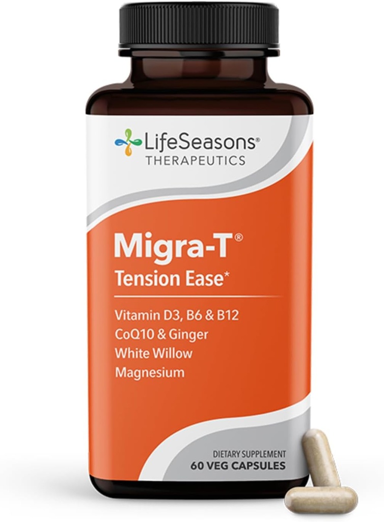 LifeSeasons Migra- T with Relie- R PM - Migraine Prevention & Relief Suplemen