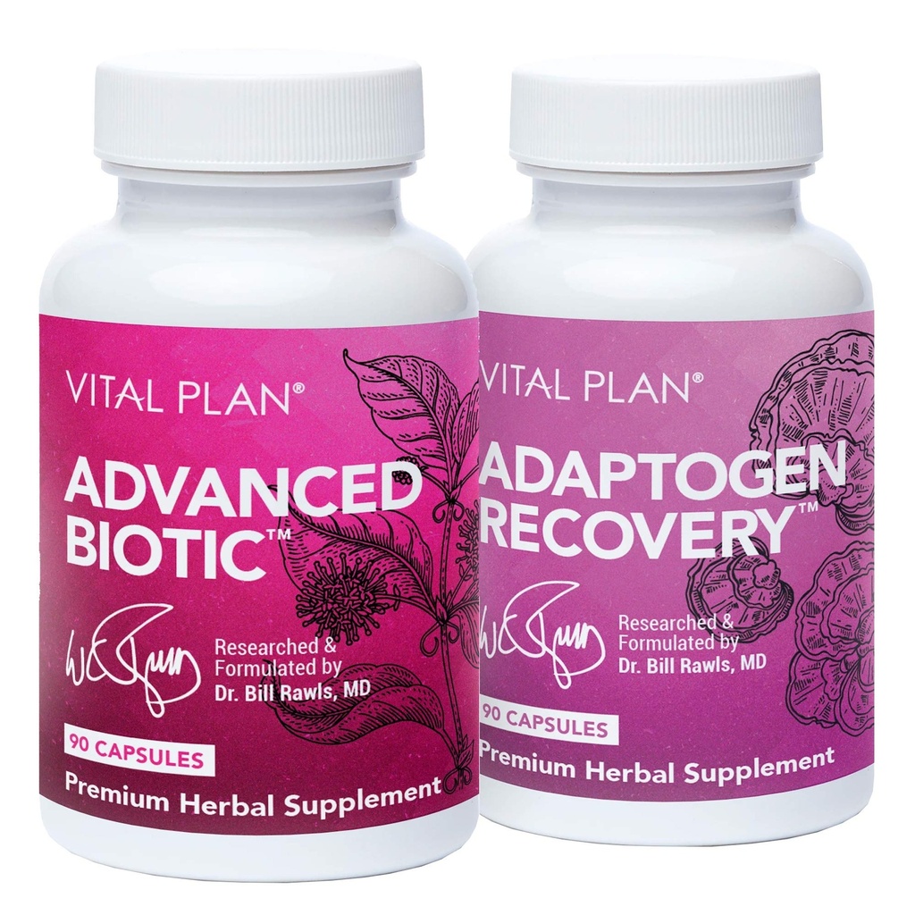 Rencana Vital Immune Supplemen oleh Dr. Bill Rawls - Ammune Boost Bundle w / Japanese Knotweed, Cakar Kucing, Tengkorak Cina & Reishi Mushroom