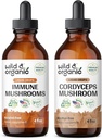 Wild & Organic Ammune Mushroom Tsuture 4 fl oz & Cordyceps Tincture 4 fl oz