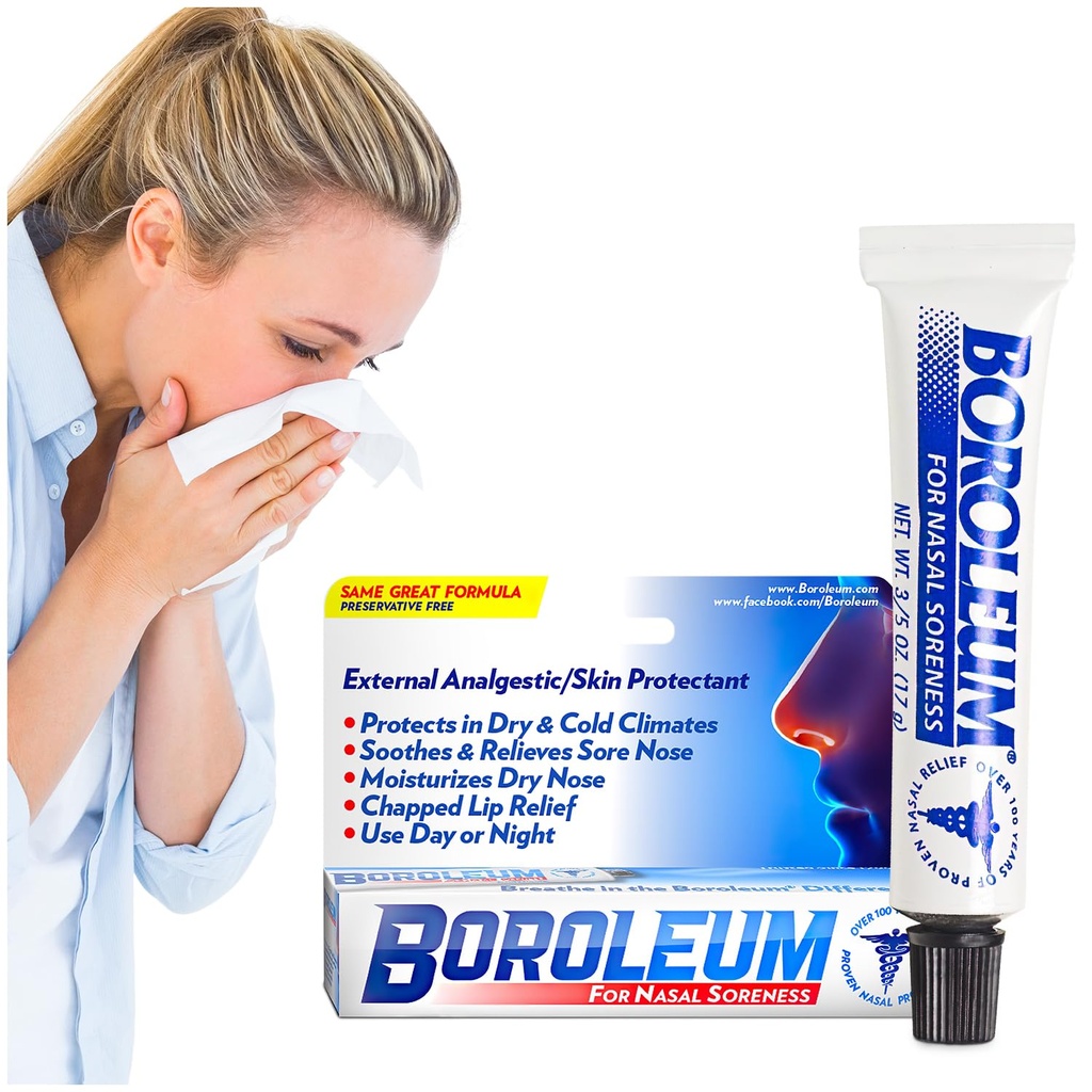 Boroleum untuk Nasal Soreness, 17 Grams, 3 / 5 Ounce Tube