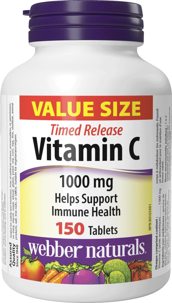 Webber Vitamin C Timed Rilis 100mg, 150 tab
