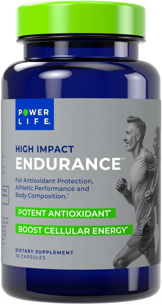 POWERLIFE High Dampak Endurance Astaxanthin dan EleATP Atletic Performance Suplemen, 30 Kapsul