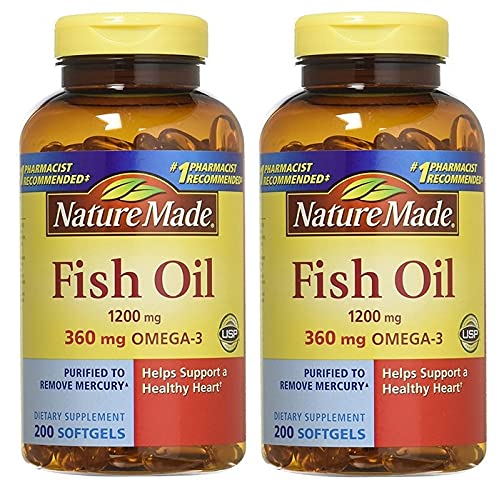 Nature Made Fish Oil 1200mg With Omega- 3, 400 Softgels