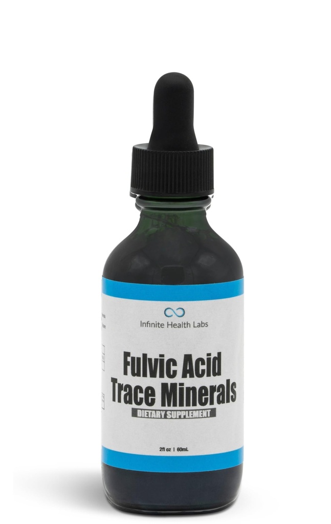 Fulvic Acid Trace Minerals Supplement - 169 Acid Multimineral Electrolite Liquid Drops - Bioavailable Extract