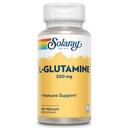 SOLARAY L Glutamine Capsules 500 mg - Imune Supplemen Dukungan - Free Amino - Lab Verifikasi, 60-Day Money-Back Jaminan - 100 Pelayan, 100 VevCaps