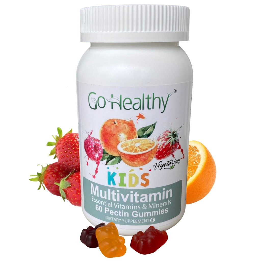 Go Healthy Kid Multivitamin Gummies, Imune, Kid Vitamin Anak, Halal, Non-GMO, Gluten- Free Gummy - 30 Hamba