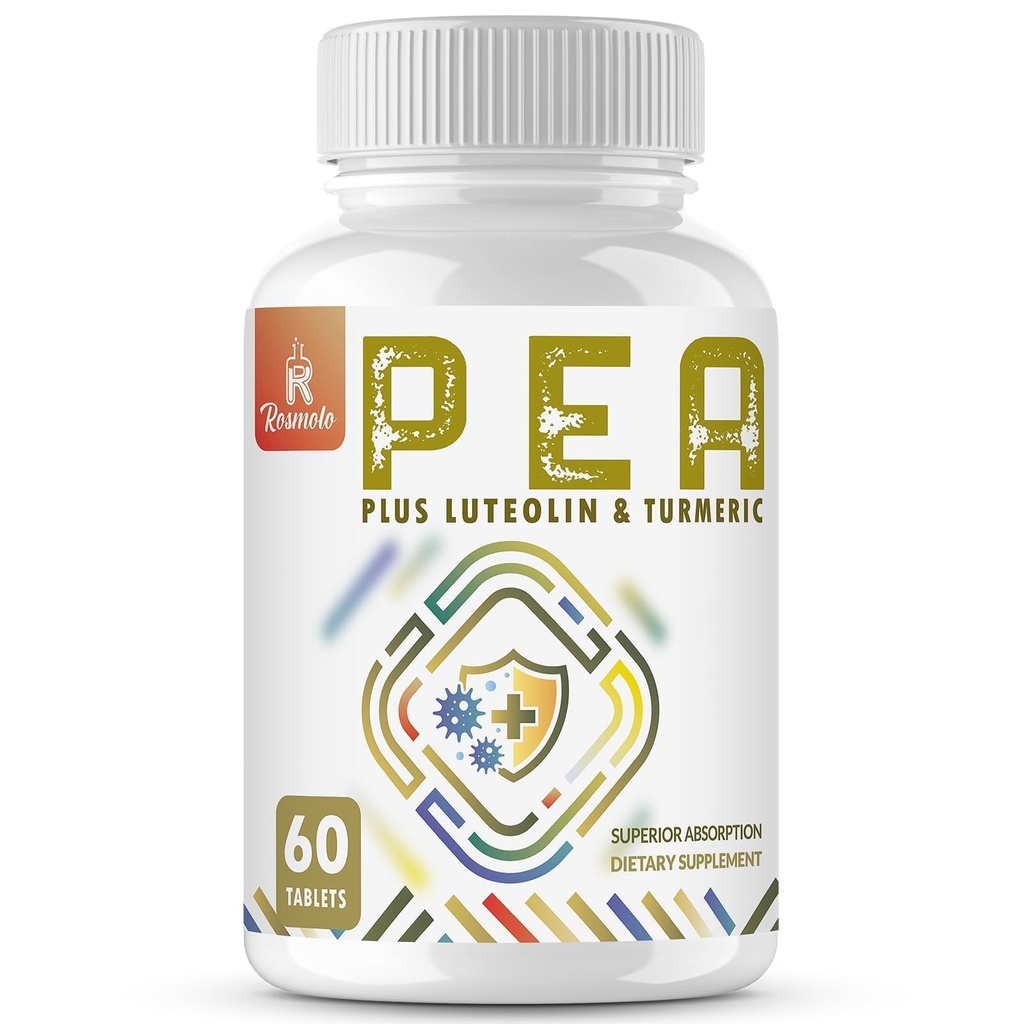 1500 MG Palmitoyletanolamide dengan Luteolin 98% Turmeric, Absorpsi Tinggi, Micronized Pera Suplemen untuk Ketidaknyamanan Management- USA Membuat - 60 Tablet