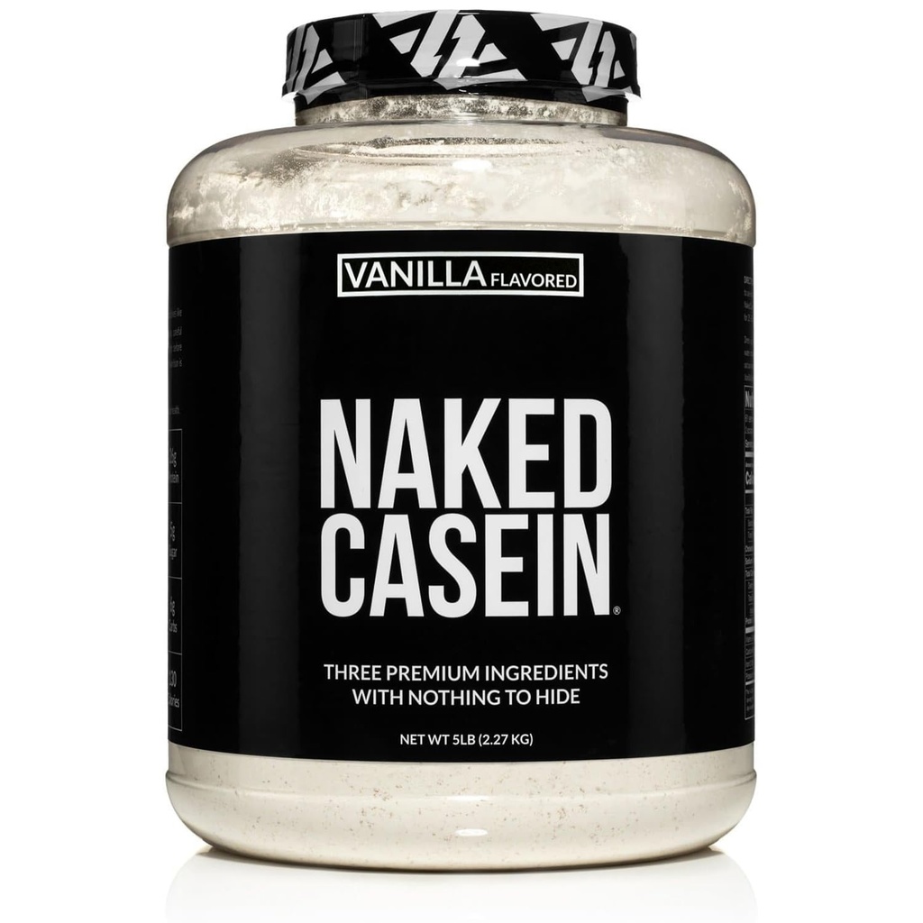 NUYD Casein - Vanilla Mivault Casein Protein - 5 Pound Bulk, GMO-Free, Gluten- Free, Soy- Free - Stimulasi Pertumbuhan Muscle - Enhance Recovery - 61 Hamba