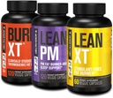 Jacked Factory Burn- XT Clinically Studied Thermogenic Fat Burner (120 Cologenic Fat Burner), Lean PM Fat Burner and Sled Aid (120 Capsules), Lean-XT Caffeine- Free Wlows Suplemen (60 Capsules)