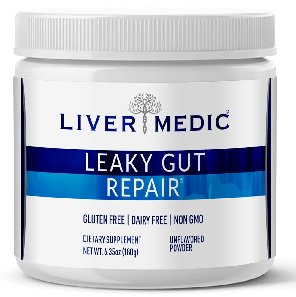 Leaky Gut Repair Kesehatan Dup Powder Glutamine Slippery Elm untuk IBS Heartburn Relief Bloating to Soothe Homach for Women & Men Kapsules (Unflaired) 180g