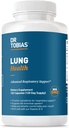 Dr. Tobias Lung Health Supplement with Vitamin C, Butterbur, Quercetin & Bromelain, Advanced Lung Cleanse Detox Formula for Bronkial & Respiratory System, Non-GMO, 120 Capsules, 120 Pelayan
