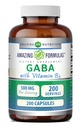 Menakjubkan Formula GABA dengan Vitamin B6 Suplemen 124; 500 Mg Per Serving £124; 200 Capsules 14; Non-GMO 124; Gluten Free 124; Dibuat di USA