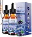 2 Pack NAD Suplemen untuk Women & Men, NAD Nicotinamide Riboside Resveratrol 900mg & Quercetin, Niasin, Collagen, Biotin, Liquid NAD Plus Supplemen NR900 Untuk Energi Skin sebelumnya Fokus Umur-panjang