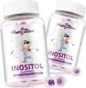 Inositol Gummies Myo- Inositol & D- Chiro Inositol Ideal 40: 1 Rasio Inositol Suplemen dengan Omegaga- 3 Vitamin D3 Supports Kesehatan Ovulasi Siklus Regularitas Grape Flavor 2
