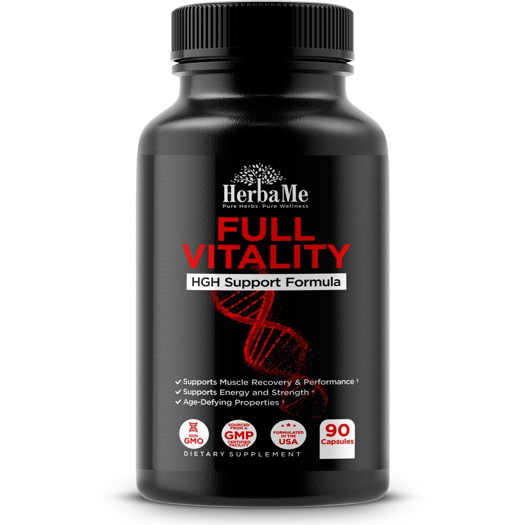 Suplemen HGH untuk Pria dan Perempuan, 90 Kapsul - Pasokan Otomatis Hormone Manusia, Bangunan Otot, Formula Perkembangan Otot, Pasca Pemulihan Amino Acid Blend dengan Colostrum Pills