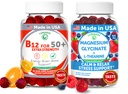 Lunakai USA Made Vitamin B12 for Dewata 50 + & Magnesium Glycinate Bundle, Supports Energy, Mood, Relaxation & Stress Relief, Non-GMO, Vegan, 60ct