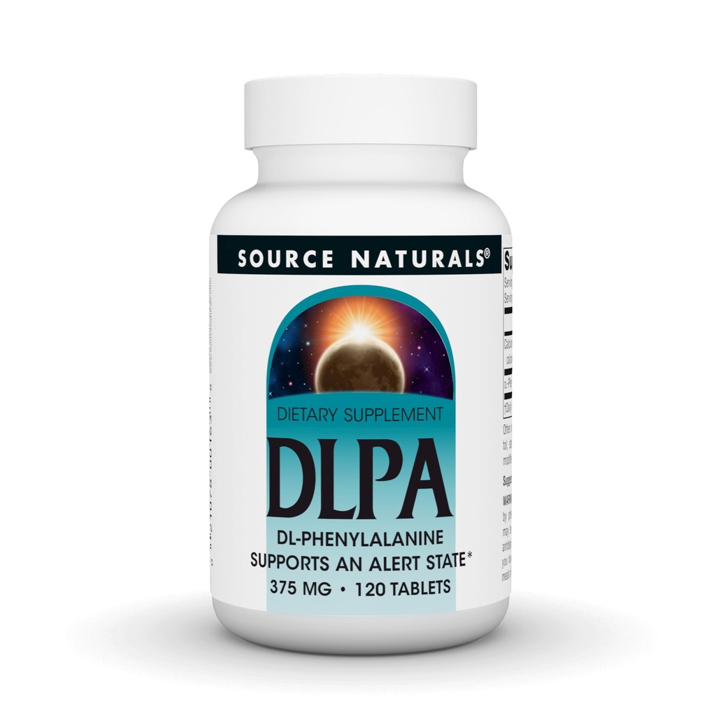 Sumber DLPA DL- Phenylalanine, Mendukung Negara Peringatan * - 375 mg -120 Tablet