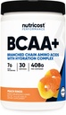 Nutricost BCAA + Hidration Powder (Cincin Persik) 30 Hamba - Branched Chain Acids dengan kompleks Hidration - Gluten- Bebas, Non-GMO