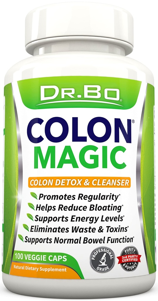 Colon Cleanse Detox Formula - Natural Bowel Cleanser Pill for Intestinal Bloating & Fast Digetical Cleansing