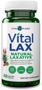 Planet Vital - Vital Lax Natural Laxative Cleanse Suplemen untuk Sembelit Occasional, dengan Magnesium Hydroxide, Slippery Elm, Aloe, dan Triphala untuk mendukung Bowel Regularitas 60 Capsules