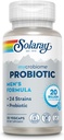 Formula Pria Probiotik SOLARAY Mycrobiome Formula Pria, Probiotik untuk Pria, Kesehatan Gut, Ditraffic, Immune Fungsi & Lebih, 20 Milyar Probiosis CFU Mens, 24 Strains Plus Prebiotic, 30 Gracids