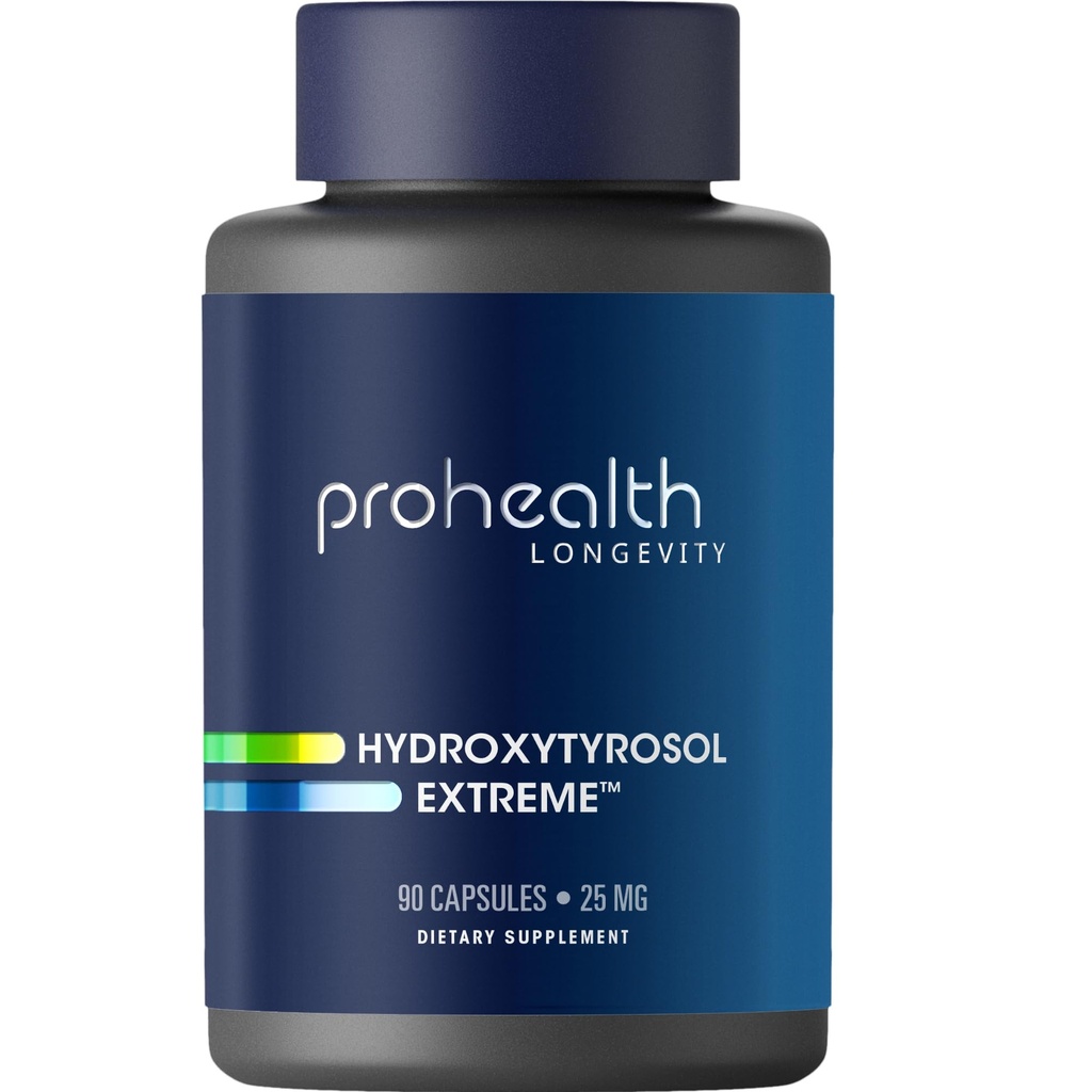 ProHealth Hydroxytyrosol Extreme - Hydroxyropol Suplemen, Olive Leaf Extract (Zaitun Leaf Extract Organik) (90 Vegetarian Capsules) Gluten Bebas, Soy Free.
