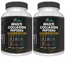 VITAMISAN 2-Pack Multi Collagen Plus Pills (Tipe I, II, III, X) untuk Anti- Aging, Hair, Skin, Nails dan Dukungan Gabungan, 80 Hari Supply 240 Capsules