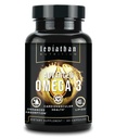 Leviathan Fish Oil Omega 3 Capsules 124; Premium Norwegia Omega 3 Minyak Ikan untuk Jantung, Otak, & Imune Dukungan 12.4; Penyerangan Superior Tiga Kekuatan Minyak Ikan - Free Form & DHA